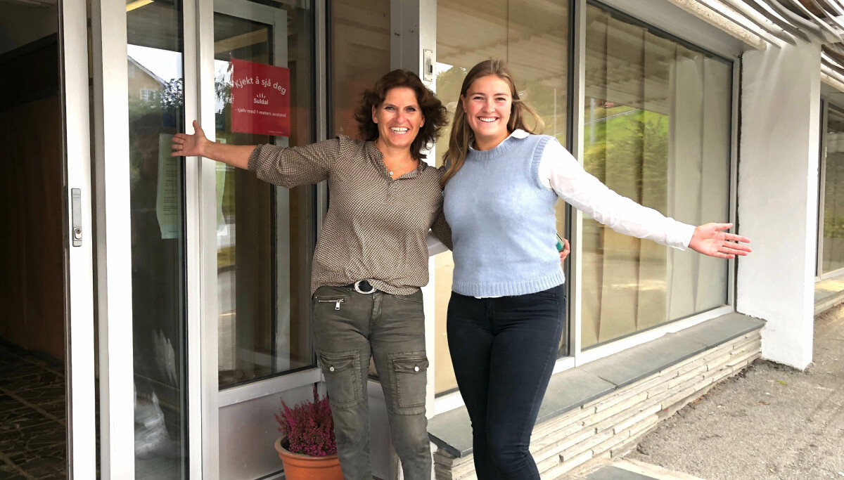 Mathilde (21) opnar butikk i Gata på Sand med mor Norunn i ryggen