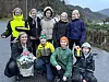Sofie Våge og 7. klasse på Erfjord skule. Bak frå venstre Nathalie Norheim, Joanna Komar, Mariia Serhiienko, Matilde Nese og Lea Nese. Framme  Sakarias Vassbø, Ola Rodrigo Gjil og Einar Dolmen Lovra