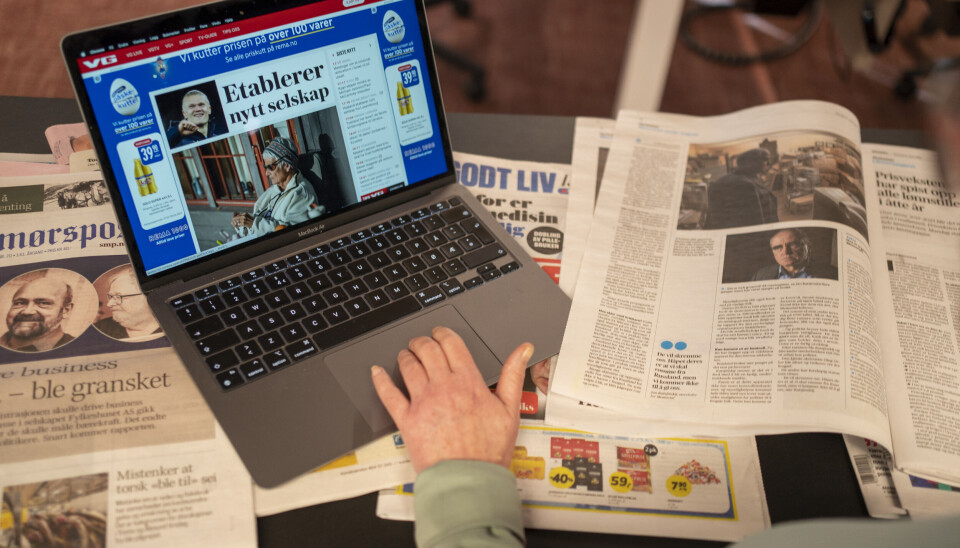 Norske folks medievaner forandrer seg. leser aviser