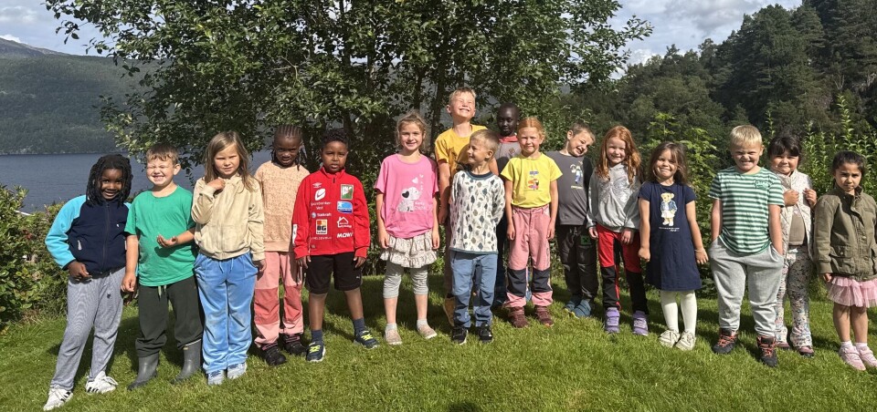 1. klasse på Sand skule