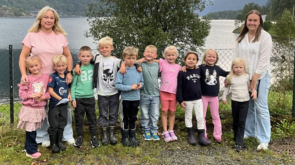 1. klasse på Erfjord skule