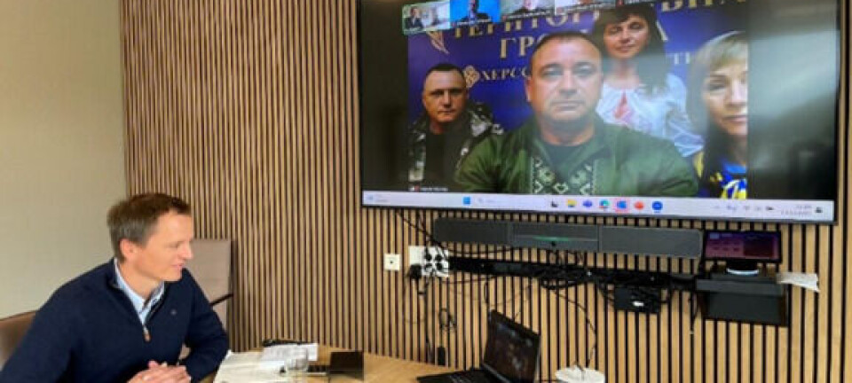 Digital kontakt med kommune i Ukraina om framtidig samarbeid